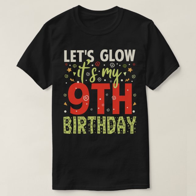 9th Birthday Gift For Kids Boys Girls T-Shirt (Design Front)
