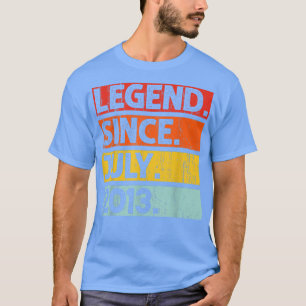 9th Birthday Gifts Legend Since July 2013 9 Years T-Shirt