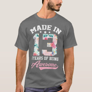 9th Birthday Girl Gift for teenager Girls Made in T-Shirt