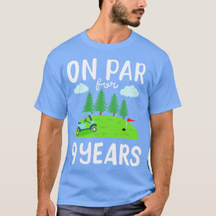 9th Birthday Golf Golfer T-Shirt