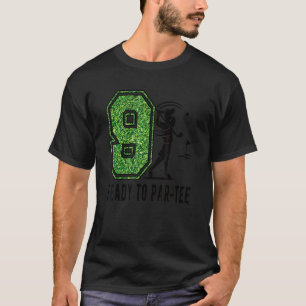 9th Birthday Golfer Boy Nine Year Old Golf Player T-Shirt