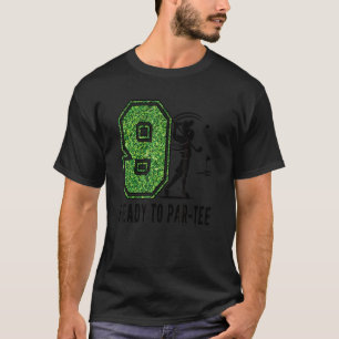 9th Birthday Golfer Boy Nine Year Old Golf Player T-Shirt
