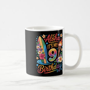 9th Birthday Hawaii Aloha Tropical Vacation Cruise Coffee Mug
