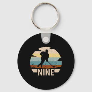 9th Birthday Ice Hockey 9 Year Birthday Boys Ice H Key Ring