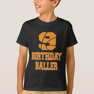 9th Birthday Ller Boy 9 Years Old Sketll Themed Pa T-Shirt