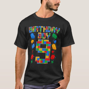 9Th Birthday Master Builder 9 Years Old Block Buil T-Shirt