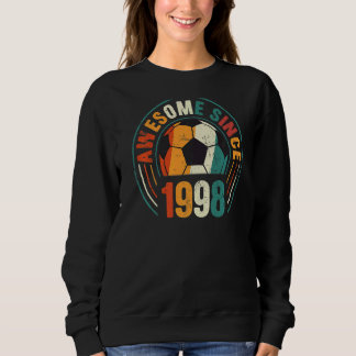 9th Birthday Party 24 Year Old Awesome 1998 Soccer Sweatshirt