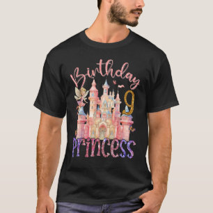 9th Birthday Princess Fairy 9 Years Old Fairytale T-Shirt