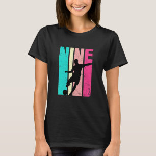 9th Birthday Retro Soccer 9 Years Old Birthday T-Shirt