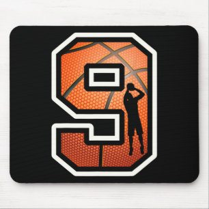 9th Birthday Sketll Player 9 Years Old Nine Sporty Mouse Mat