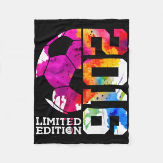 9th Birthday Soccer Limited Edition 2016 Fleece Blanket