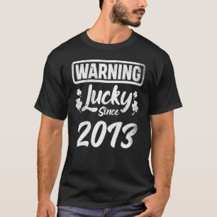 9th Birthday St Patrick's Day Lucky Since 2013 9yr T-Shirt