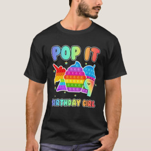 9th Birthday Unicorn Fidget Pop It Birthday Girl K T-Shirt