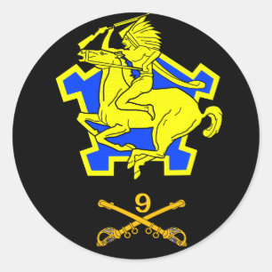 9th Calvary Regiment Classic Round Sticker