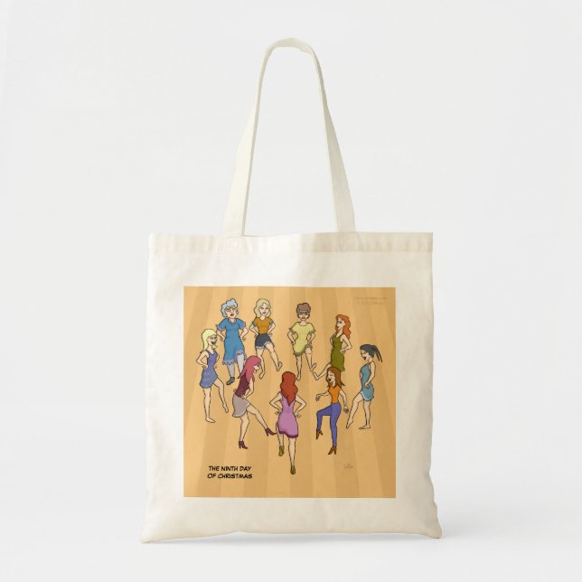 9th Day of Christmas (Nine Ladies Dancing) Bag (Front)