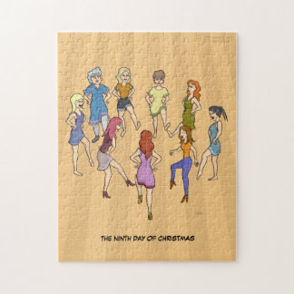 9th Day of Christmas (Nine Ladies) Jigsaw Puzzle