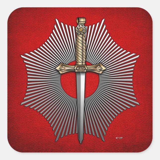 9th Degree: Master of the Temple Square Sticker (Front)