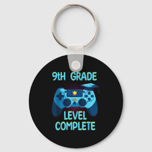 9th grade level complete last day of school funny key ring