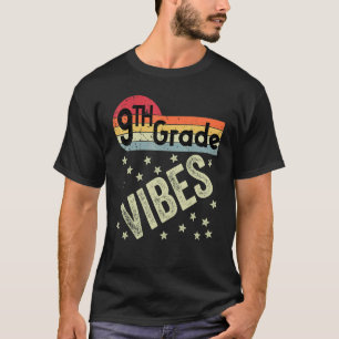 9th Grade Vibes Retro 80s Teacher Kids Back To Sc T-Shirt