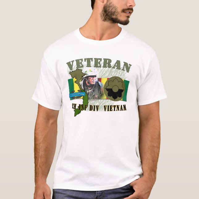 9th Inf Div - Vietnam (w/CIB) T-Shirt (Front)