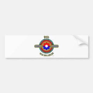 9TH INFANTRY DIVISION "OLD RELIABLES" BUMPER STICKER