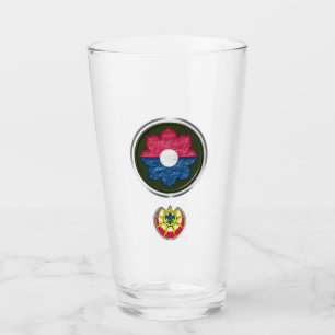 9th Infantry Division Patch Unit Insignia Glass