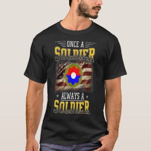 9th Infantry Division Veteran Always a Soldier Mil T-Shirt