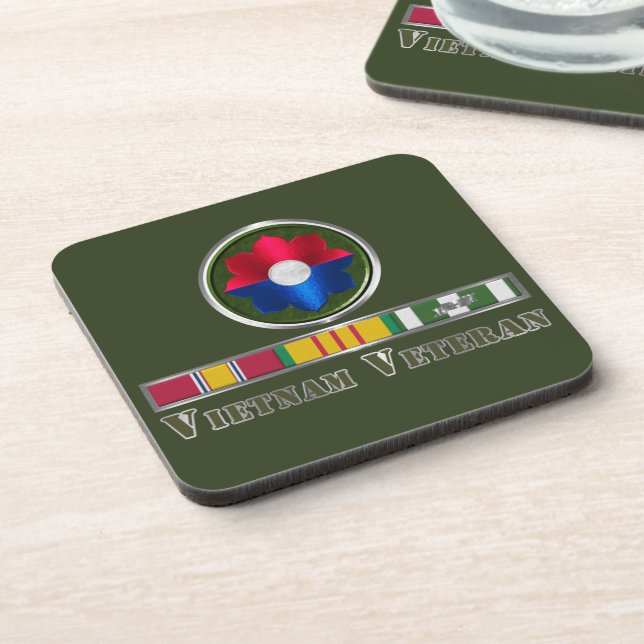 9th Infantry Division Vietnam Veteran Coaster (Left Side)