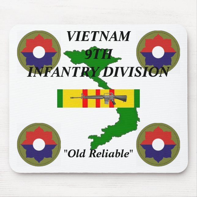 9th Infantry Vietnam Mousepad 1/w (Front)