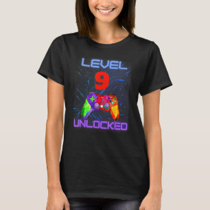 9th Ninth 9 years Gamer Game Controller Son Teens T-Shirt