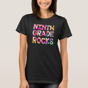 9th Ninth Grade Rocks Tie Dye Team 9th Grade Teach T-Shirt
