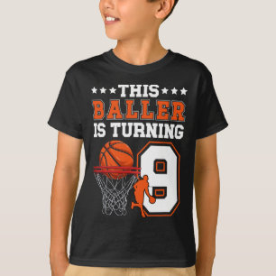 9th Sketll Birthday 9 Year Old Sketll Player T-Shirt