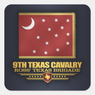 9th Texas Cavalry (v10) Square Sticker