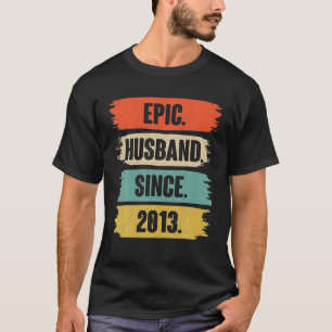 9Th Wedding Aniversary Gift For Him Epic Husband S T-Shirt