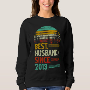 9th Wedding Anniversary Funny Best Husband Since 2 Sweatshirt