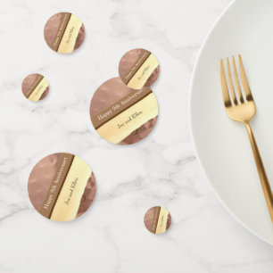 9th Wedding Anniversary, Willow and Copper   Confetti