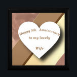 9th Wedding Anniversary, Willow and Copper  Gift Box<br><div class="desc">This gift box is the perfect choice for a ninth wedding anniversary. It has a background of beaten copper and willow wood, in keeping with the traditional theme of copper and willow. The text is editable to make it truly personal perfect to team with a coordinated gift to make a...</div>