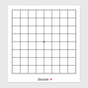 9x9 Goban for Puzzles & Games Transparent 8"x8"