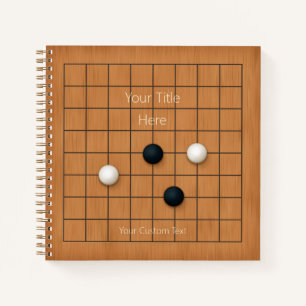 9x9 Goban with Useable Game Board (1) Custom Notebook