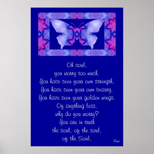 A001 Oh Soul - Butterfly Frameable Print 1 (Front)