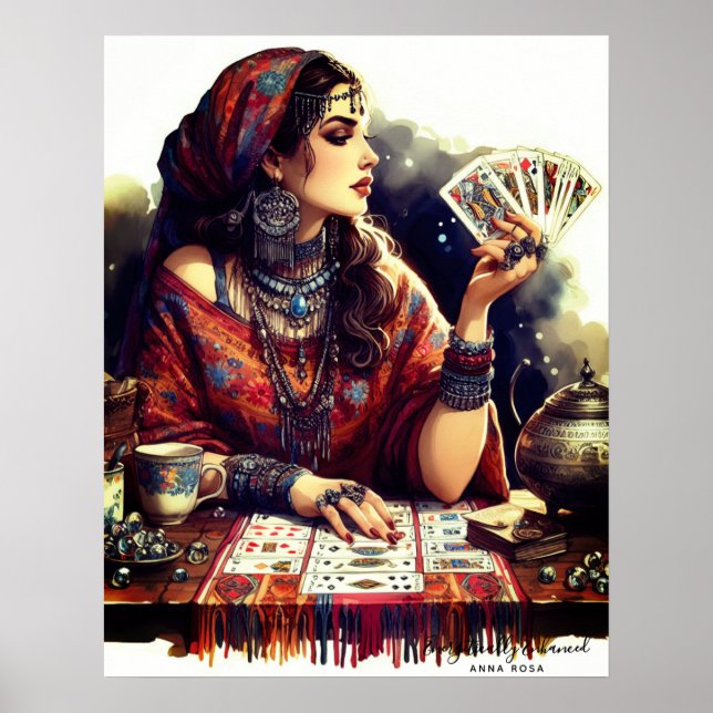 *~*  A100 Psychic Reader Gypsy Crystal Ball 2 Poster (Front)