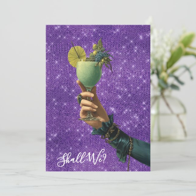 *~* A101 PHOTO 2  Ornate Cocktail   BACHELORETTE I Invitation (Standing Front)