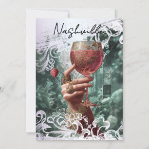 *~* A101PHOTO Cocktail Nashville BACHELORETTE 30 Invitation