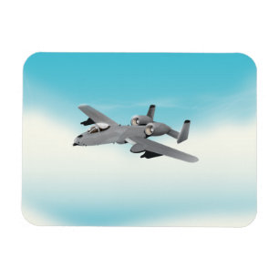A10 Military Plane Illustration Magnet