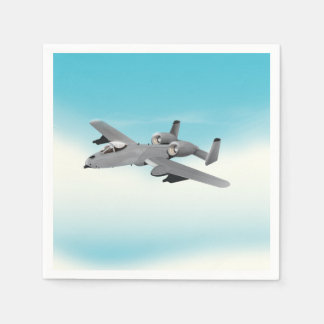 A10 Military Plane Illustration Napkin