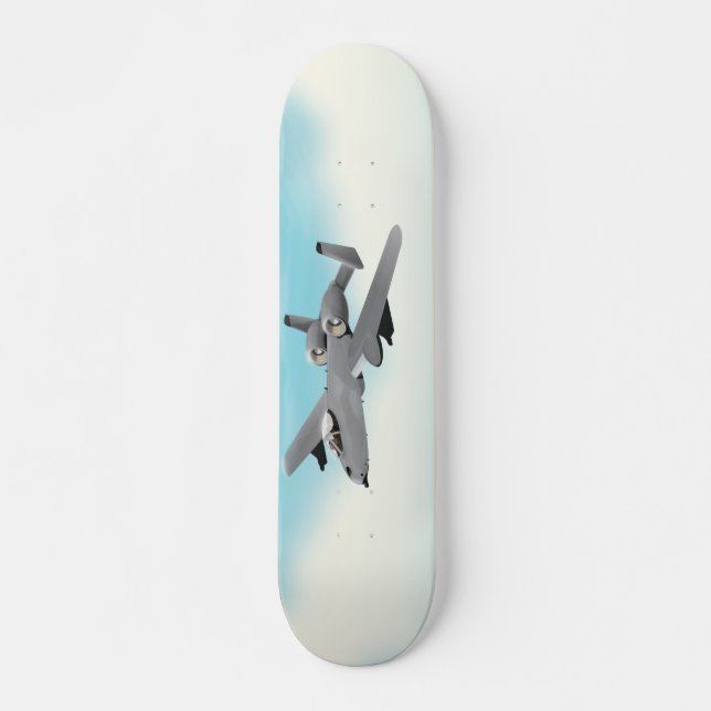 A10 Military Plane Illustration Skateboard (Front)