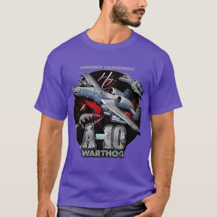 A10 Warthog Fairchildhunderbolt USAF Fighter Aircr T-Shirt