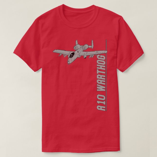A10 Warthog Thunderbolt II Jet Fighters T-Shirt (Design Front)