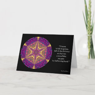 A16 Personalised  Star Snowflake Card.2 Holiday Card