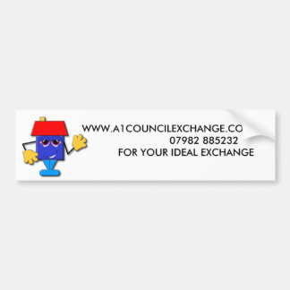 a1_logo_clean, WWW.A1COUNCILEXCHANGE.CO.UK     ... Bumper Sticker